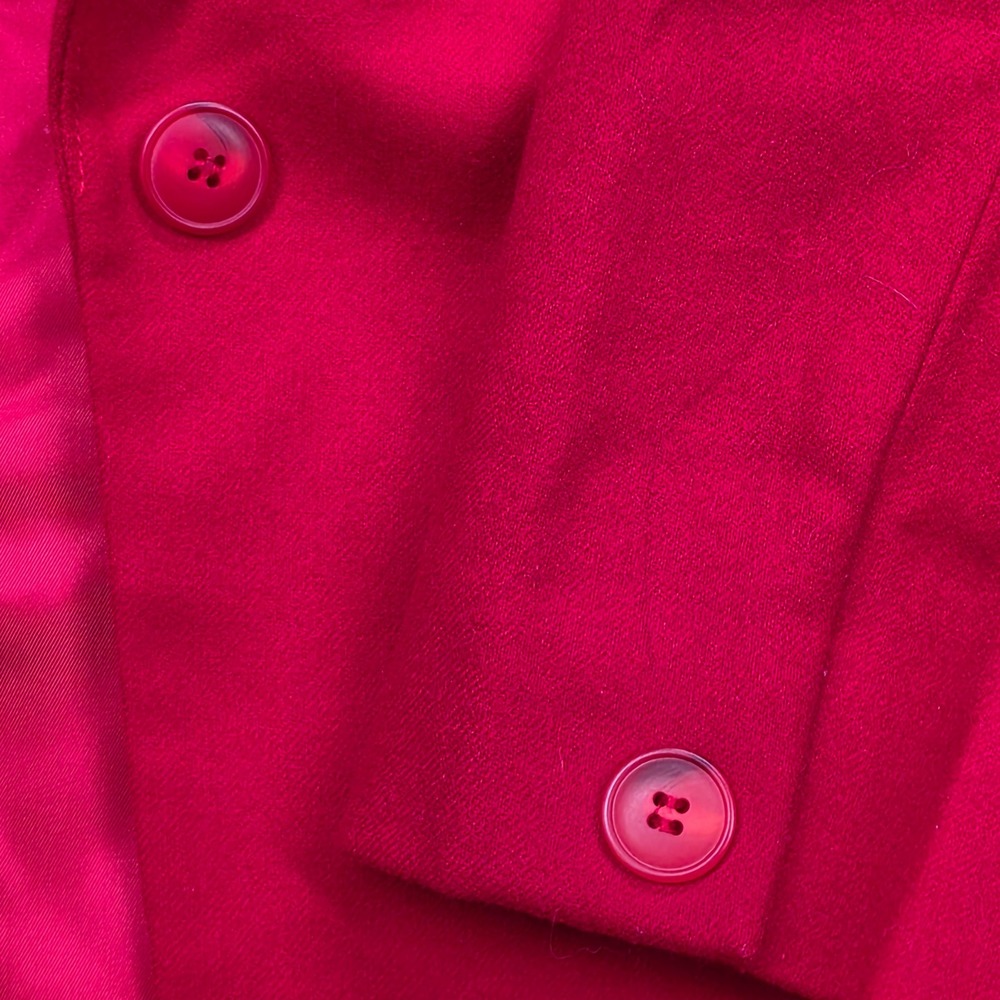 Pendleton Red Virgin Wool Blazer Jacket Size 12 M… - image 4